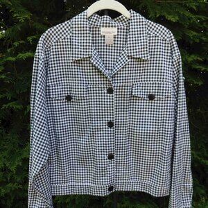 Monterey Bay Petite Lightweight Cotton Gingham Jacket